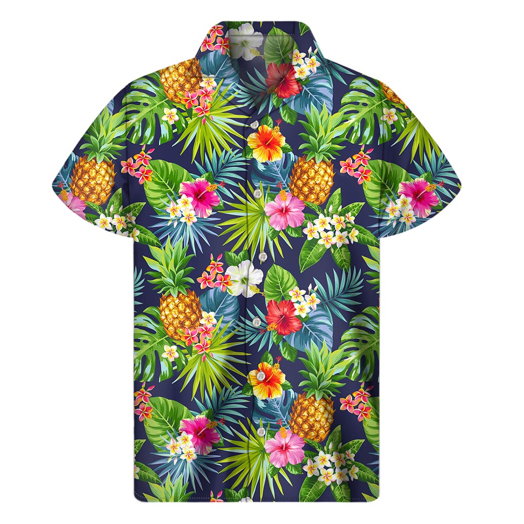 Tropical Bliss: Hawaiian Aloha Short Sleeve Shirt for Men - 1
