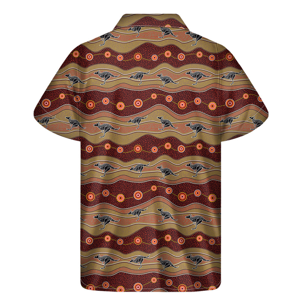 Hawaiian Kangaroo Print Short Sleeve Shirt - 2