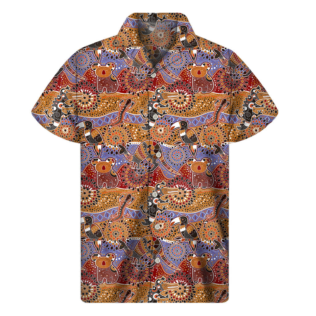 Tropical Paradise: Australian Animals Hawaiian Short Sleeve Shirt - 1