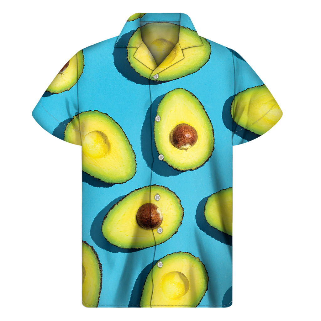 Island Vibes: Avocado Cut in Half Hawaiian Short Sleeve Shirt - 1