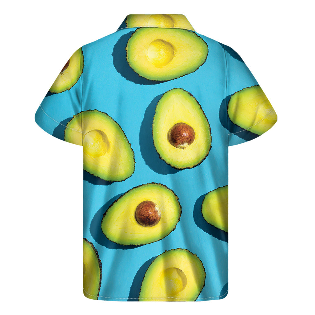 Island Vibes: Avocado Cut in Half Hawaiian Short Sleeve Shirt - 2