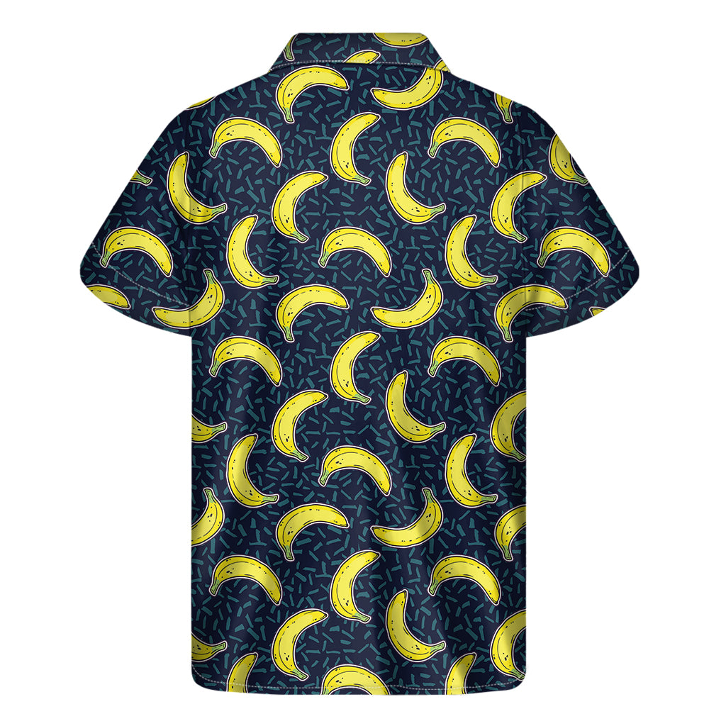 Tropical Vibes: Banana Fruit Pattern Hawaiian Short Sleeve Shirt - 2