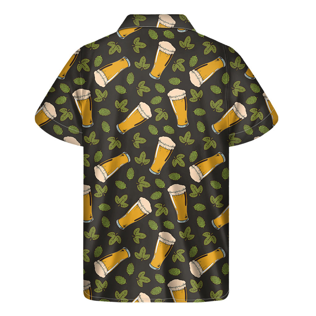 Island Vibes: Hawaiian Beer Hop Cone Short Sleeve Shirt - 2