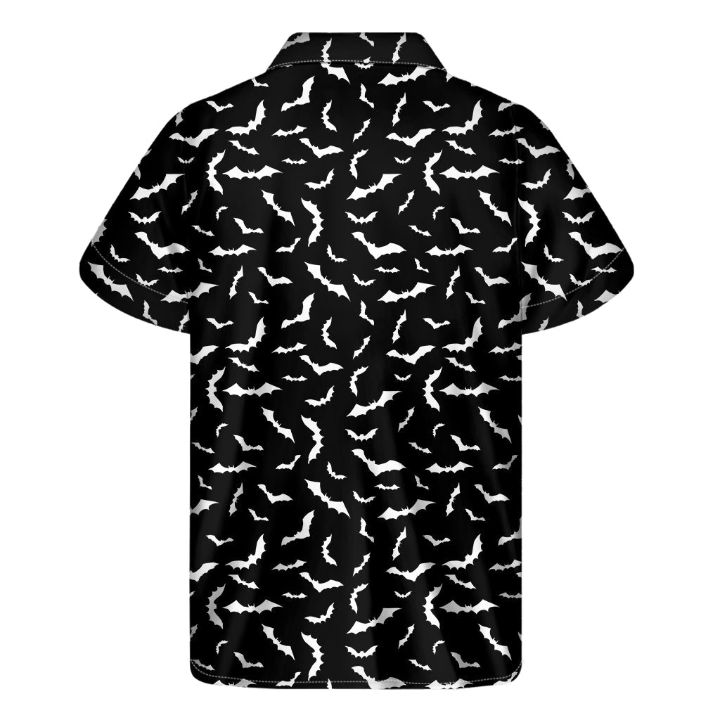 Ultimate Hawaiian Halloween Bat Print Short Sleeve Shirt - 2