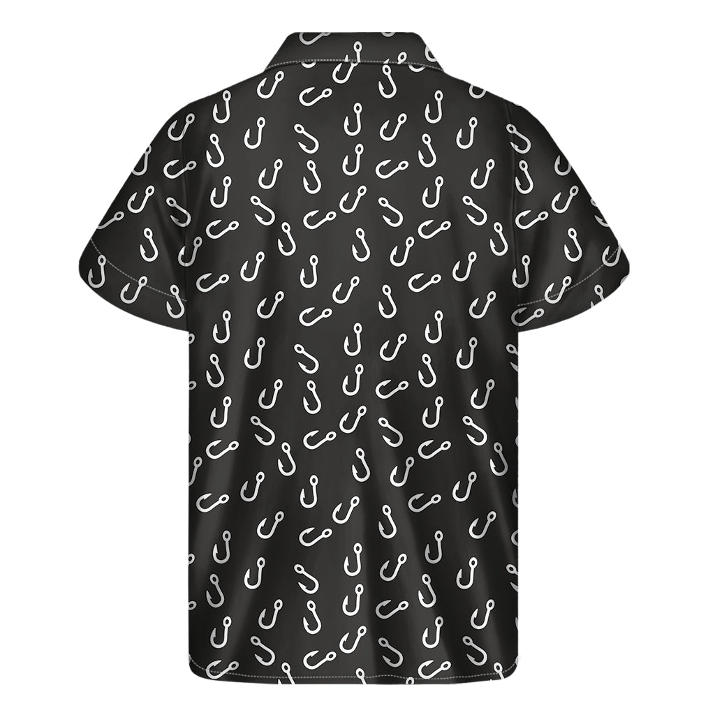 Hooked on Style: Hawaiian Fishing Hooks Pattern Short Sleeve Shirt - 2