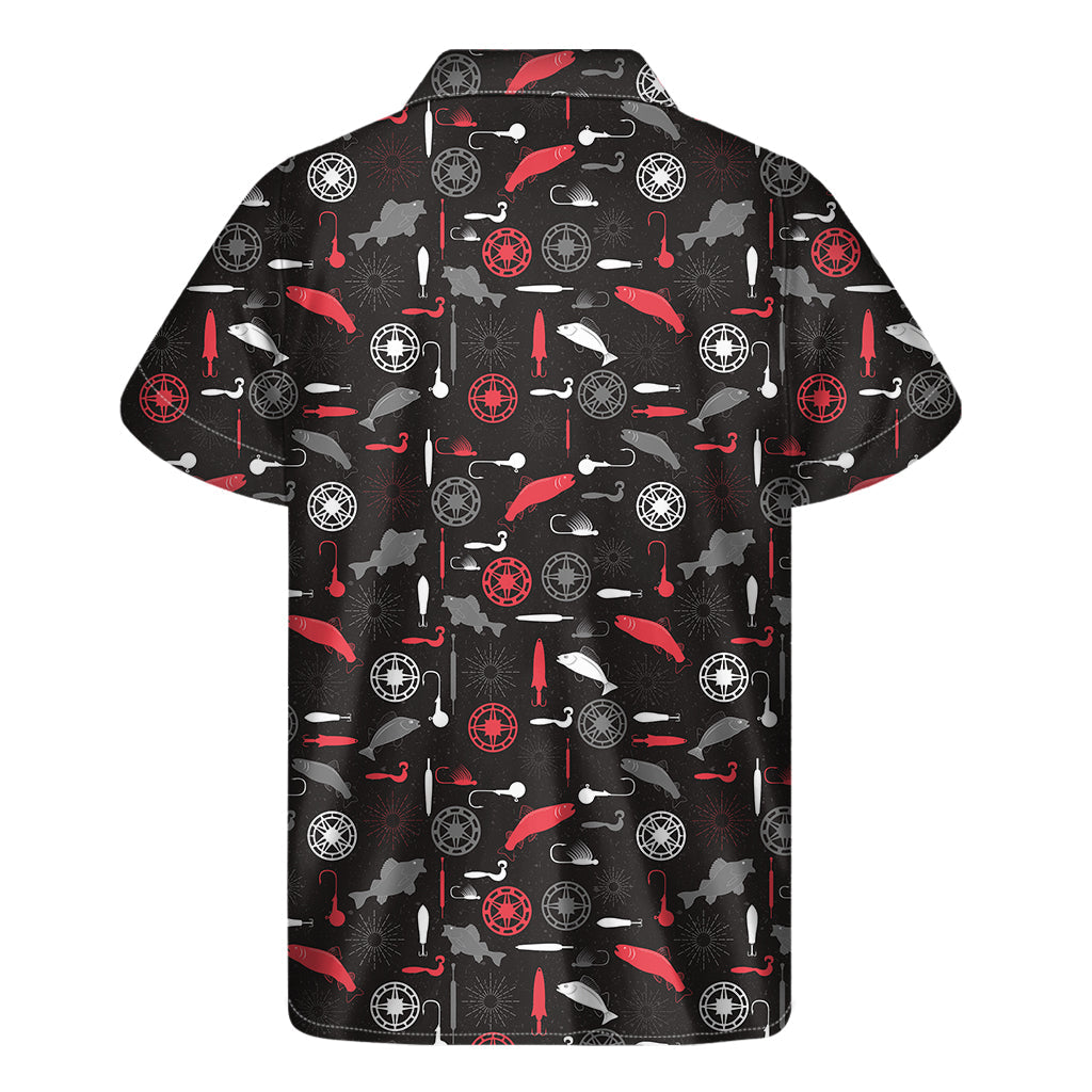 Island Vibes: Hawaiian Short Sleeve Shirt in Fishing Theme Print - 2