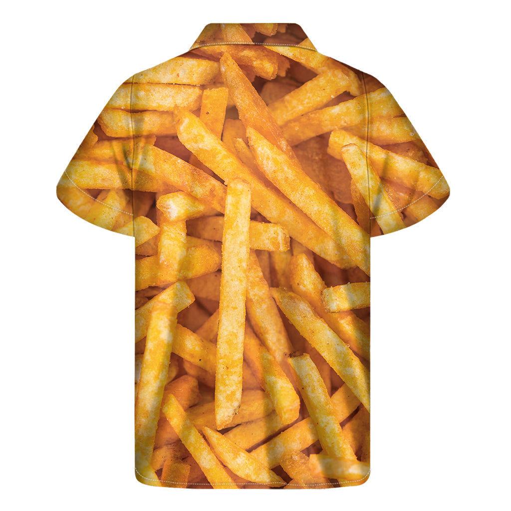 Island Flavor: French Fries Hawaiian Short Sleeve Shirt - 2