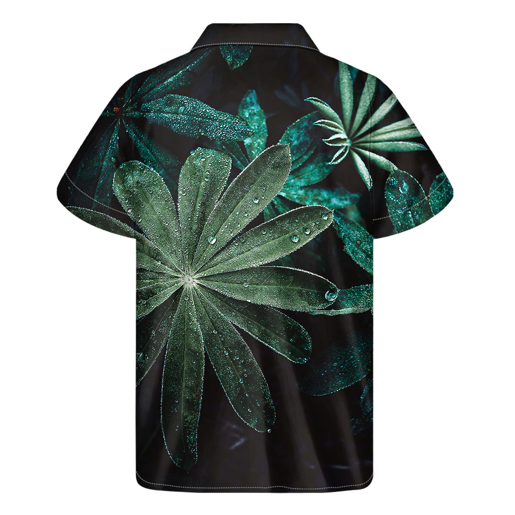 Island Breeze: Men's Tropical Leaf Print Hawaiian Shirt - 2