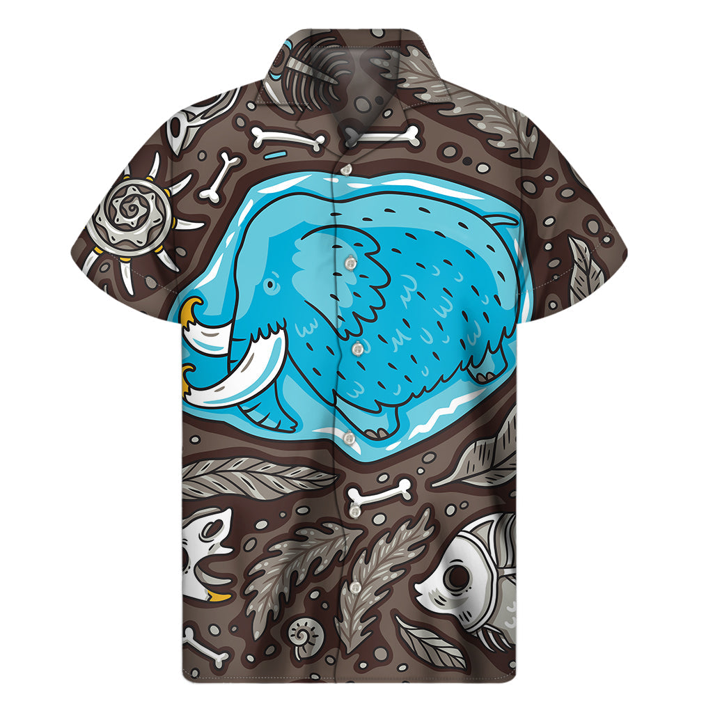 Frozen Mammoth and Fossil Hawaiian Shirt: Embrace the Aloha Spirit in Style - 1