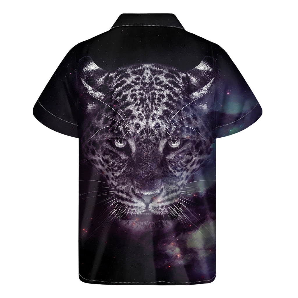 Galaxy Jaguar Print Hawaiian Short Sleeve Shirt - Embrace the Aloha Spirit - 2