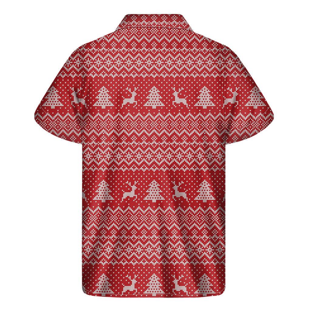 Tropical Vibes: Hawaiian Geometric Print Short Sleeve Shirt - 2
