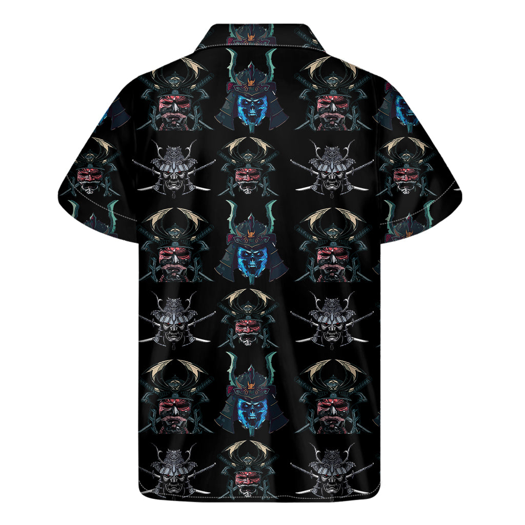 Ghost Samurai Mask Hawaiian Style Short Sleeve Shirt - 2