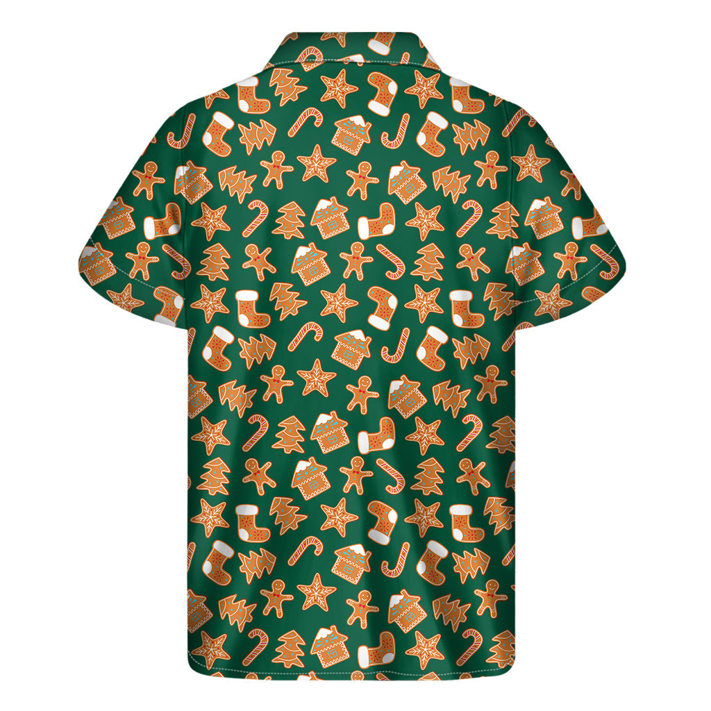Gingerbread Cookies Paradise - Men's Hawaiian Short Sleeve Shirt - 2