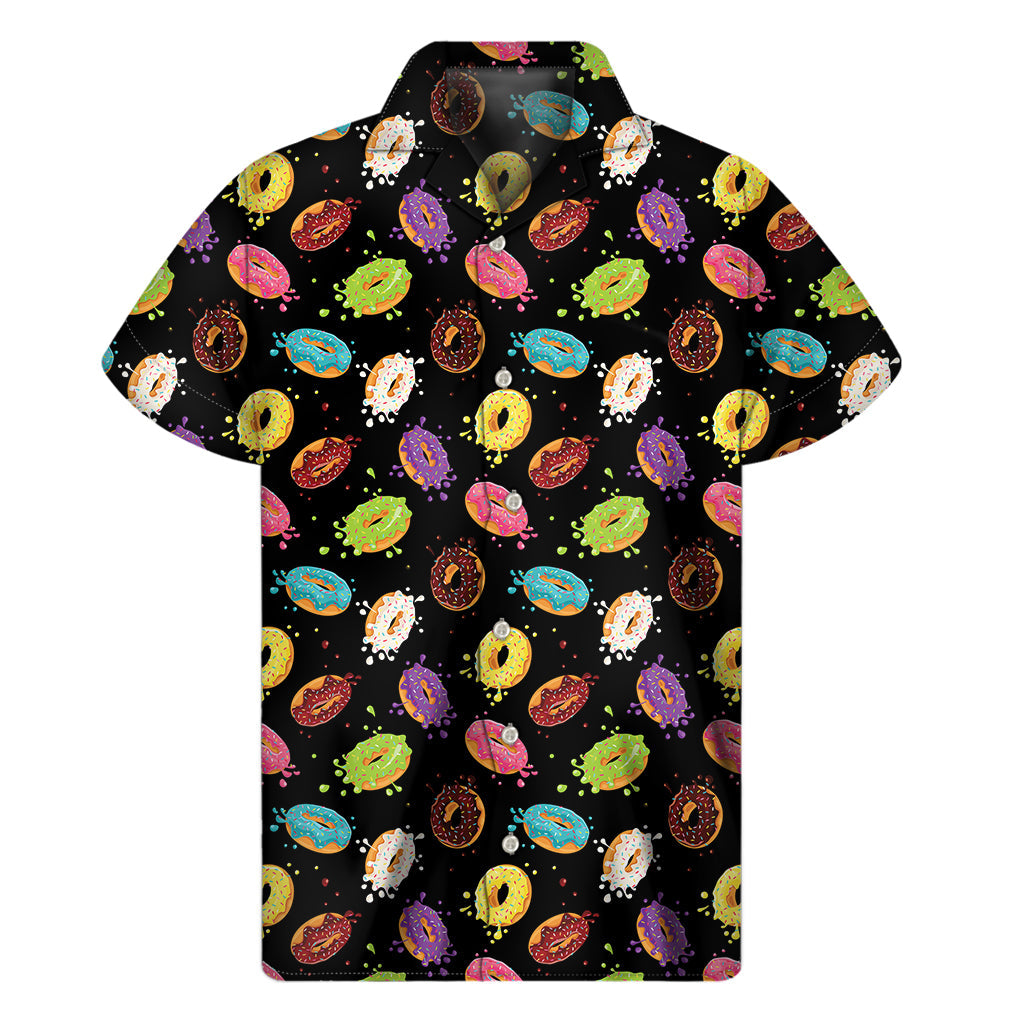Glaze Donut Hawaiian Vibe Men's Short Sleeve Shirt - 1