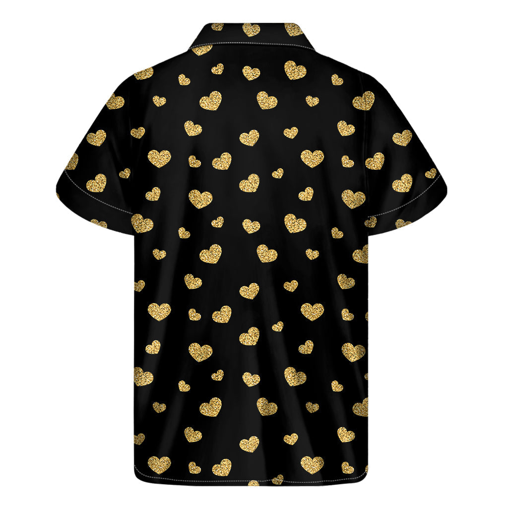 Golden Heart Hawaiian Print Short Sleeve Shirt - 2