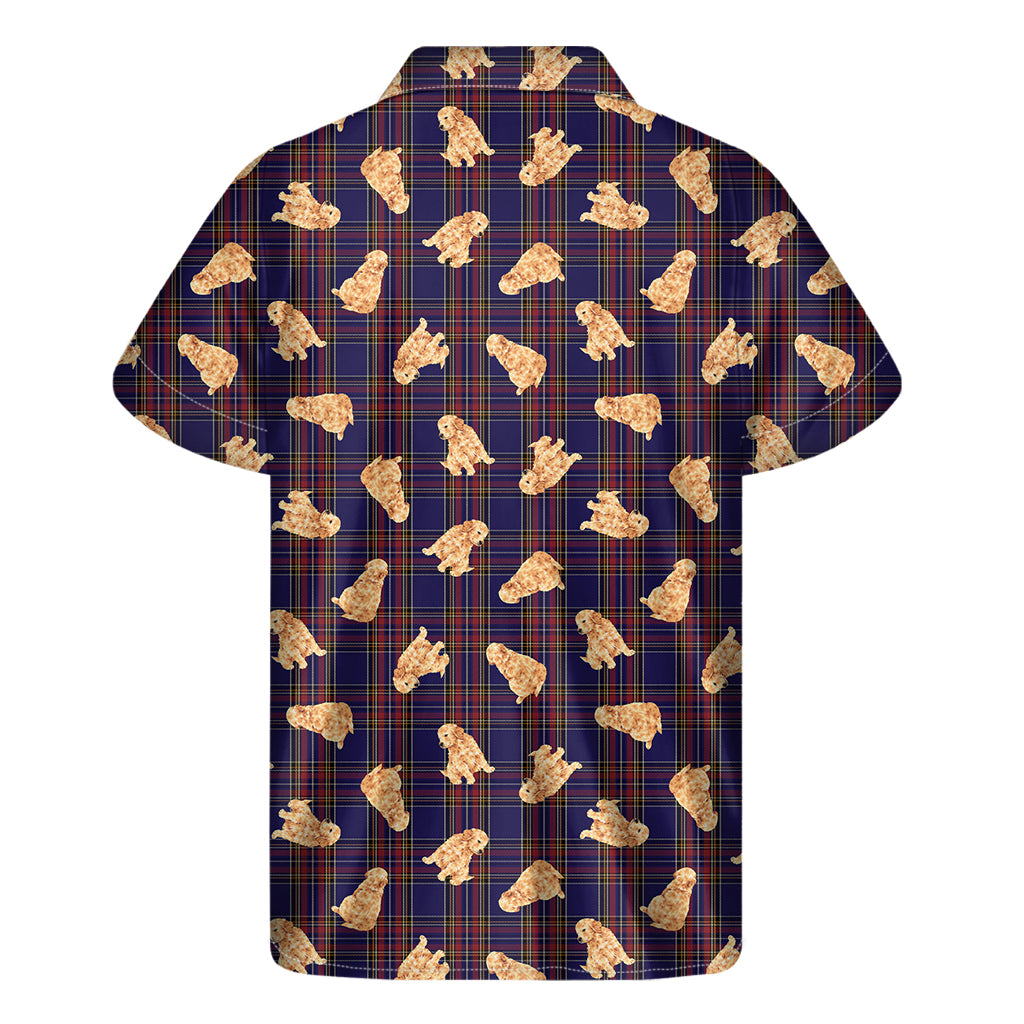 Golden Retriever Tartan Hawaiian Short Sleeve Shirt - 2