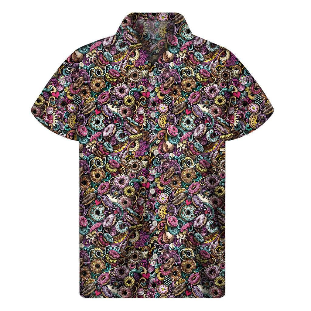Graffiti Donut Hawaiian Vibes Short Sleeve Shirt - 1