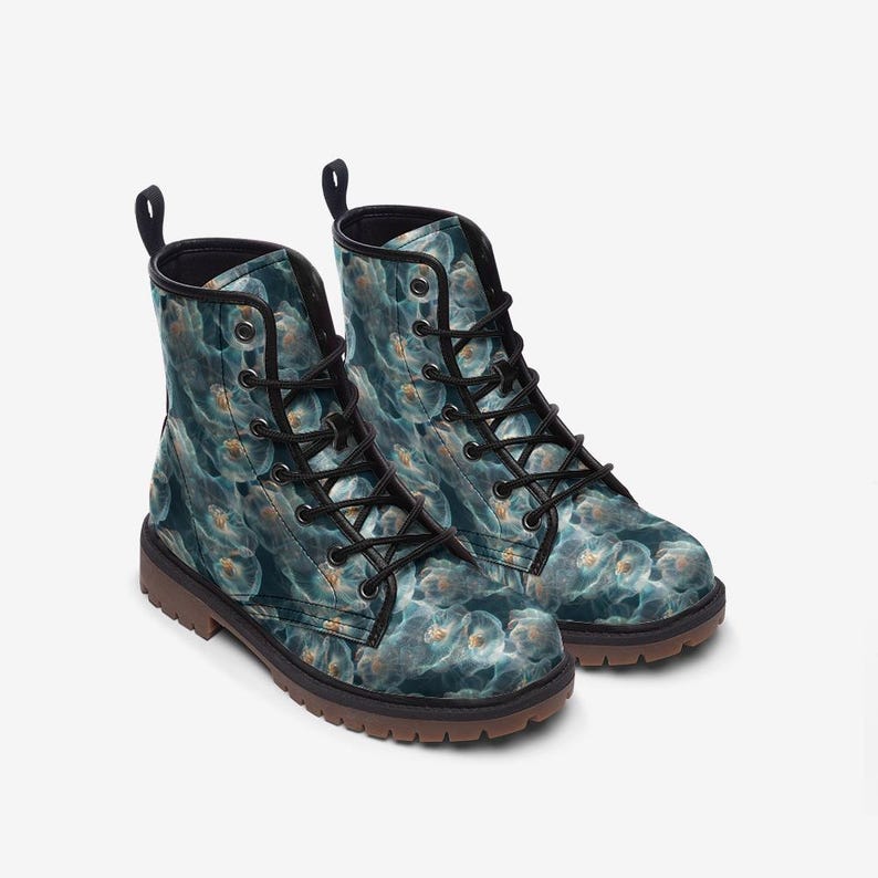 Jellyfish Combat Boots Marine Boots Casual Vegan Leather Lightweight boots