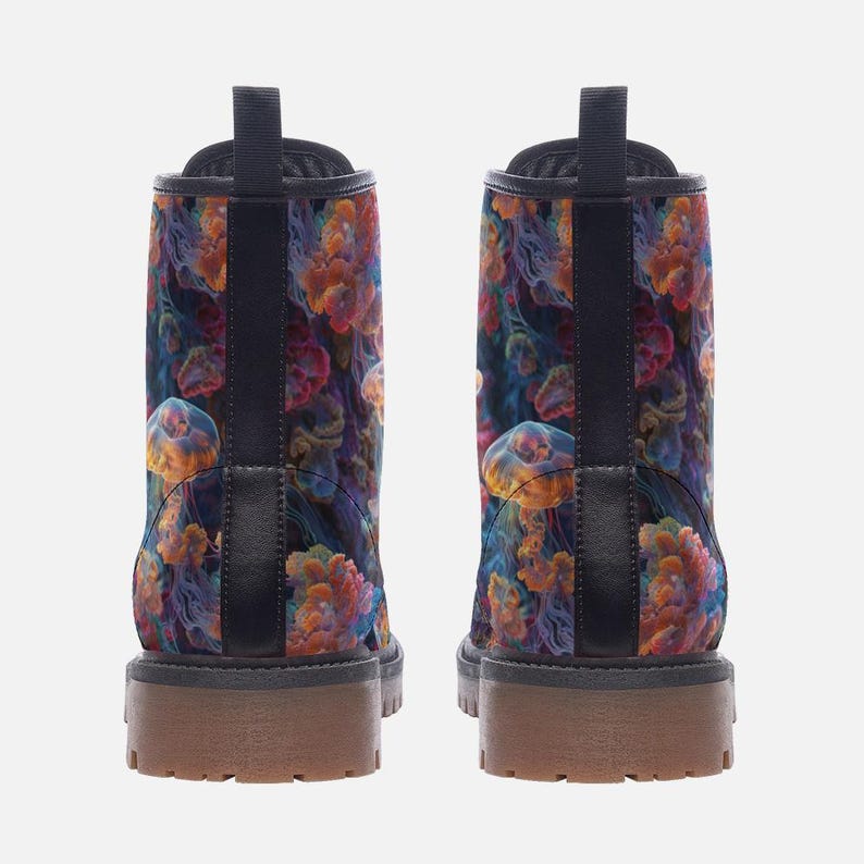 Jellyfish Combat Boots Marine Boots Casual Vegan Leather Lightweight boots