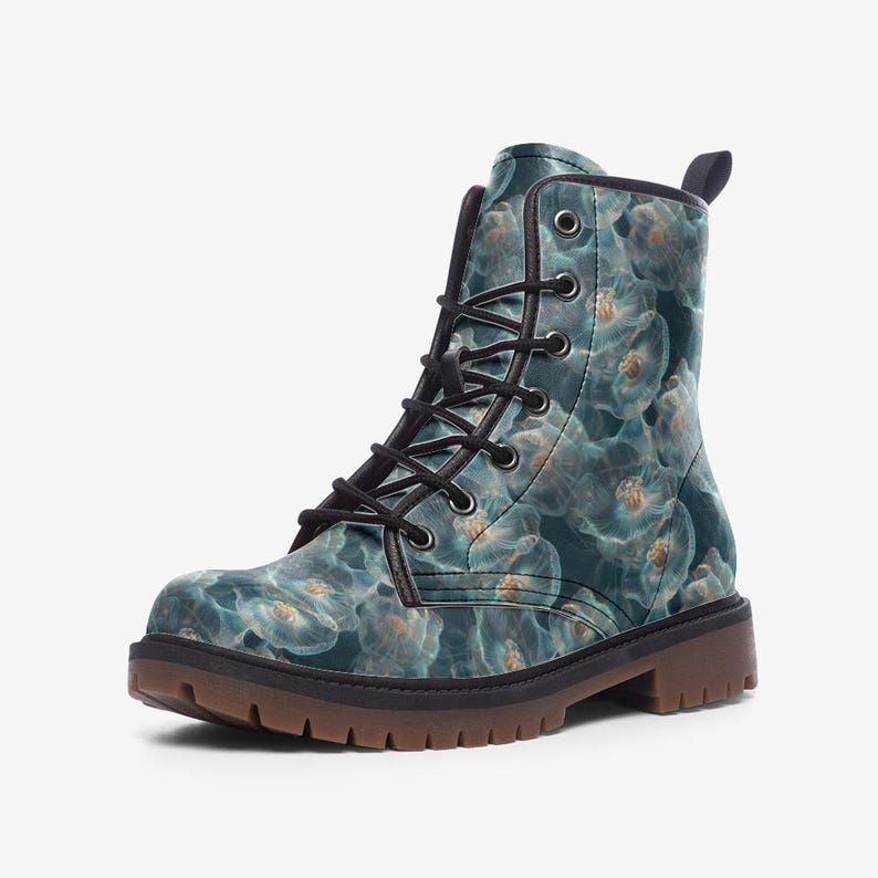 Jellyfish Combat Boots Marine Boots Casual Vegan Leather Lightweight boots