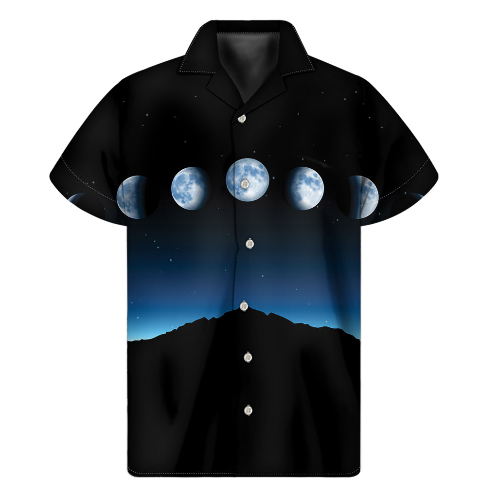 Moonlit Hawaiian Vibes - Men's Hawaiian Short Sleeve Shirt - 1