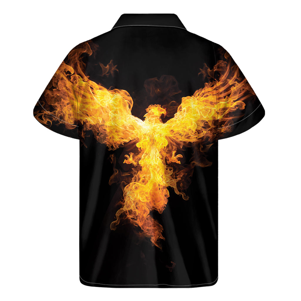 Sizzling Style: Hawaiian Firebird Print Short Sleeve Shirt - 2