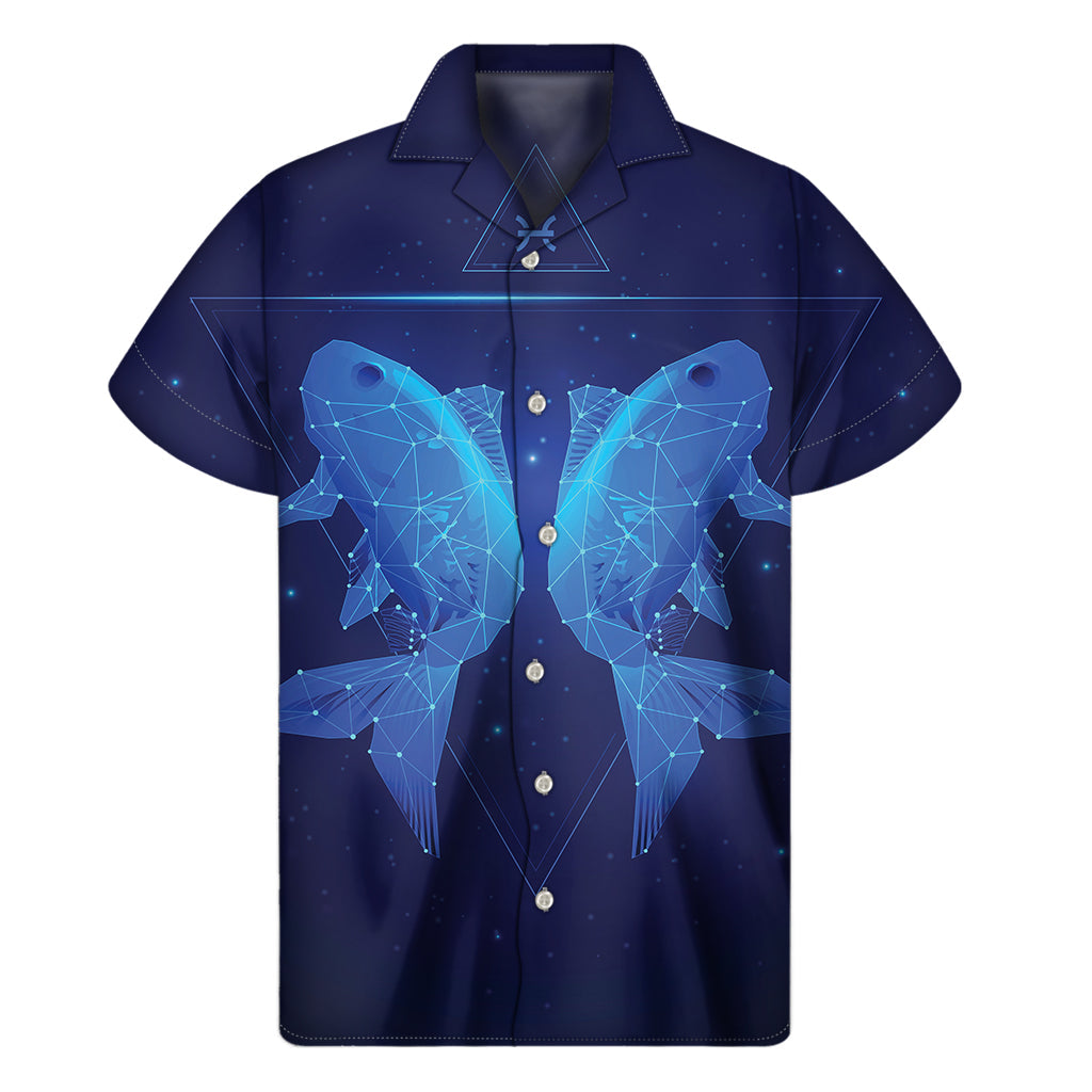 Pisces Paradise Men's Hawaiian Short Sleeve Shirt - 1