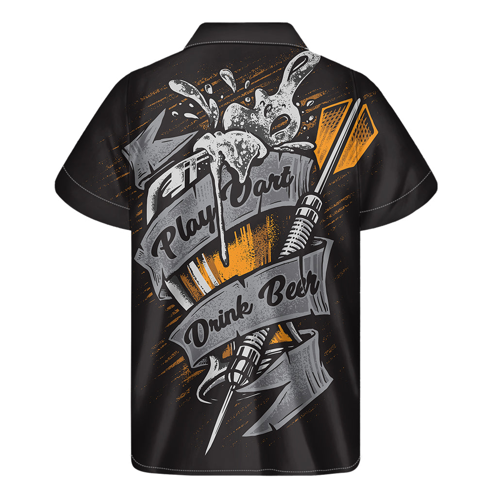 Get the Party Started in our Play Dart Drink Beer Hawaiian Short Sleeve Shirt - 2