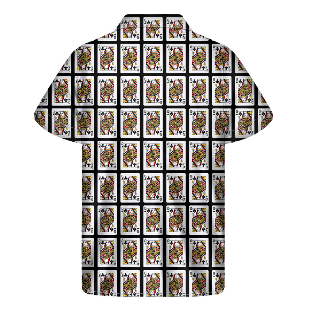 Tropical Vibes: Queen of Clubs Pattern Hawaiian Short Sleeve Shirt - 2
