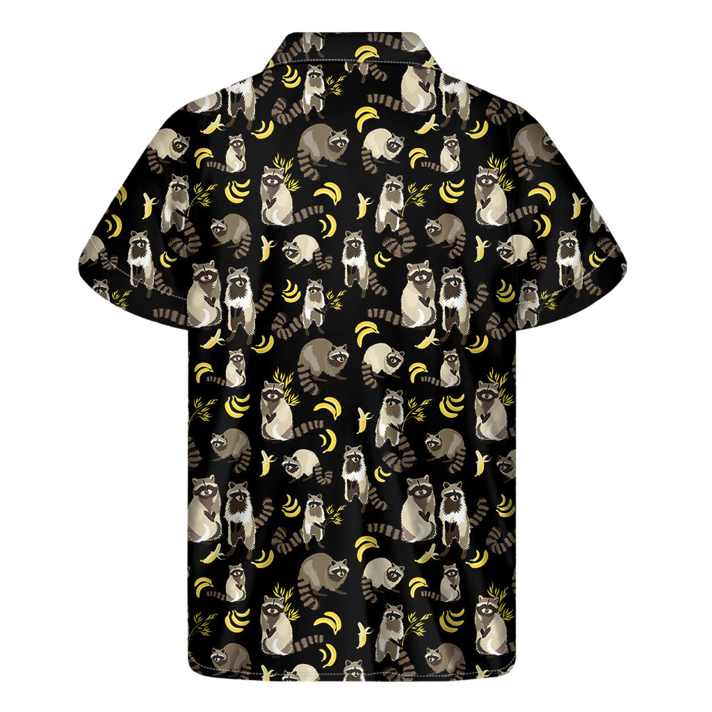 Tropical Vibes: Raccoon and Banana Print Hawaiian Shirt - 2