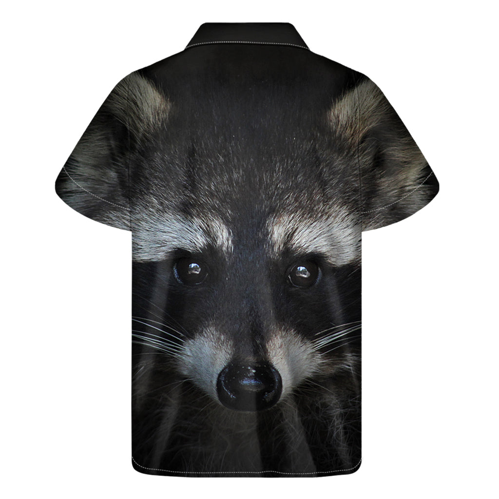Raccoon Portrait Hawaiian Short Sleeve Shirt: Embrace Aloha Vibes in Style - 2