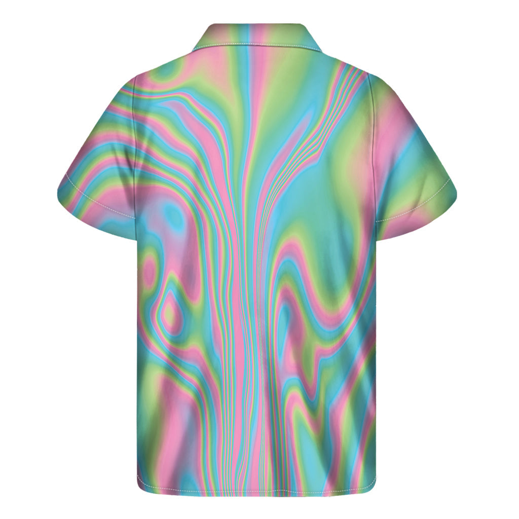 Rainbow Holographic Hawaiian Aloha Shirt - 2