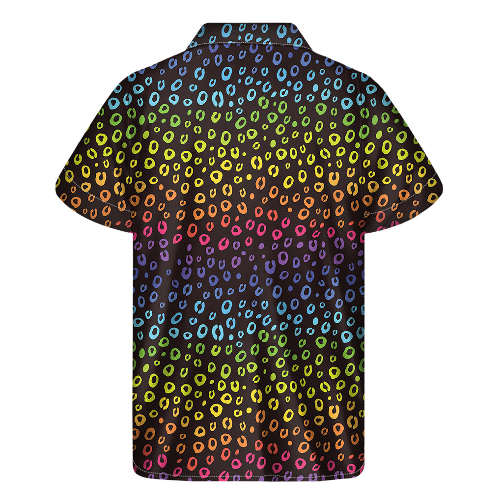 Rainbow Leopard Hawaiian Short Sleeve Shirt - 2