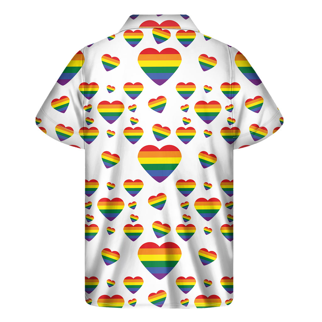 Rainbow Hawaiian Vibe Men's Short Sleeve Shirt: Embrace Aloha Style! - 2