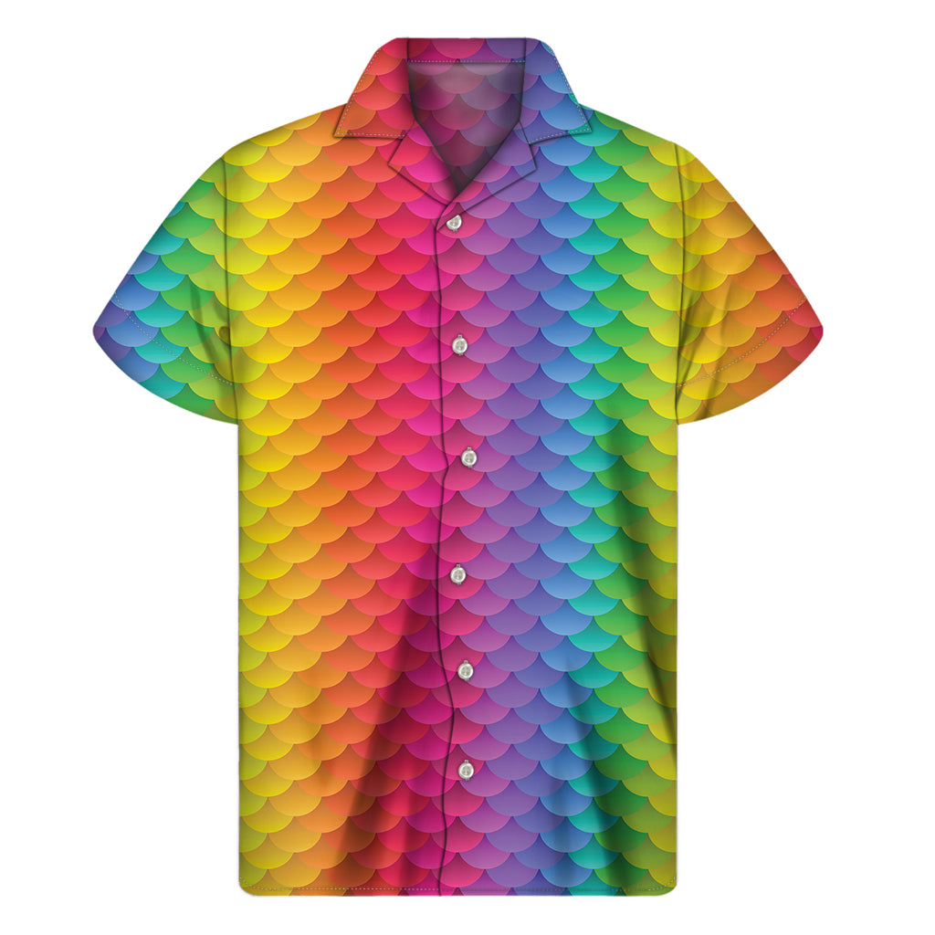 Mermaid Magic: Hawaiian Short Sleeve Shirt for Men - 1