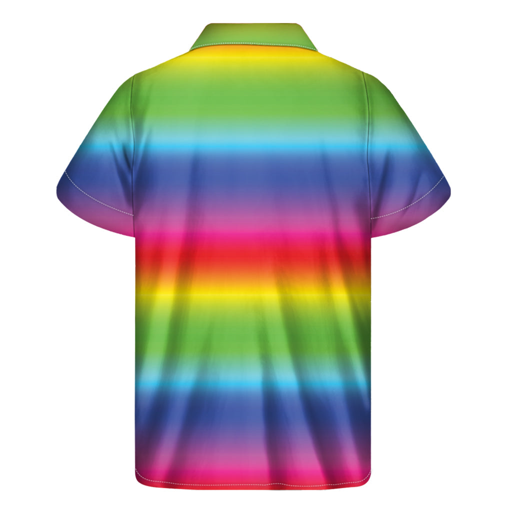 Shades of Paradise: Hawaiian Rainbow Print Short Sleeve Shirt - 2