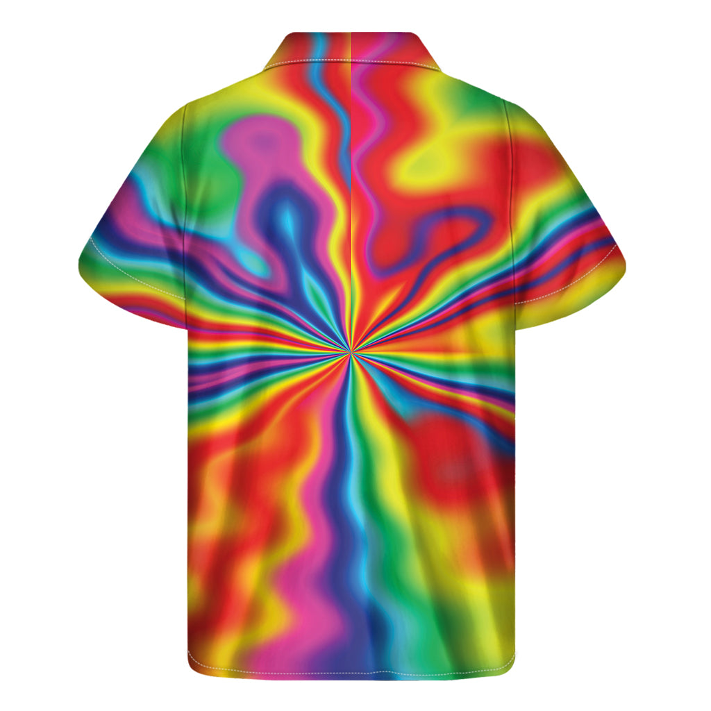 Rainbow Psychedelic Hawaiian Short Sleeve Shirt - 2