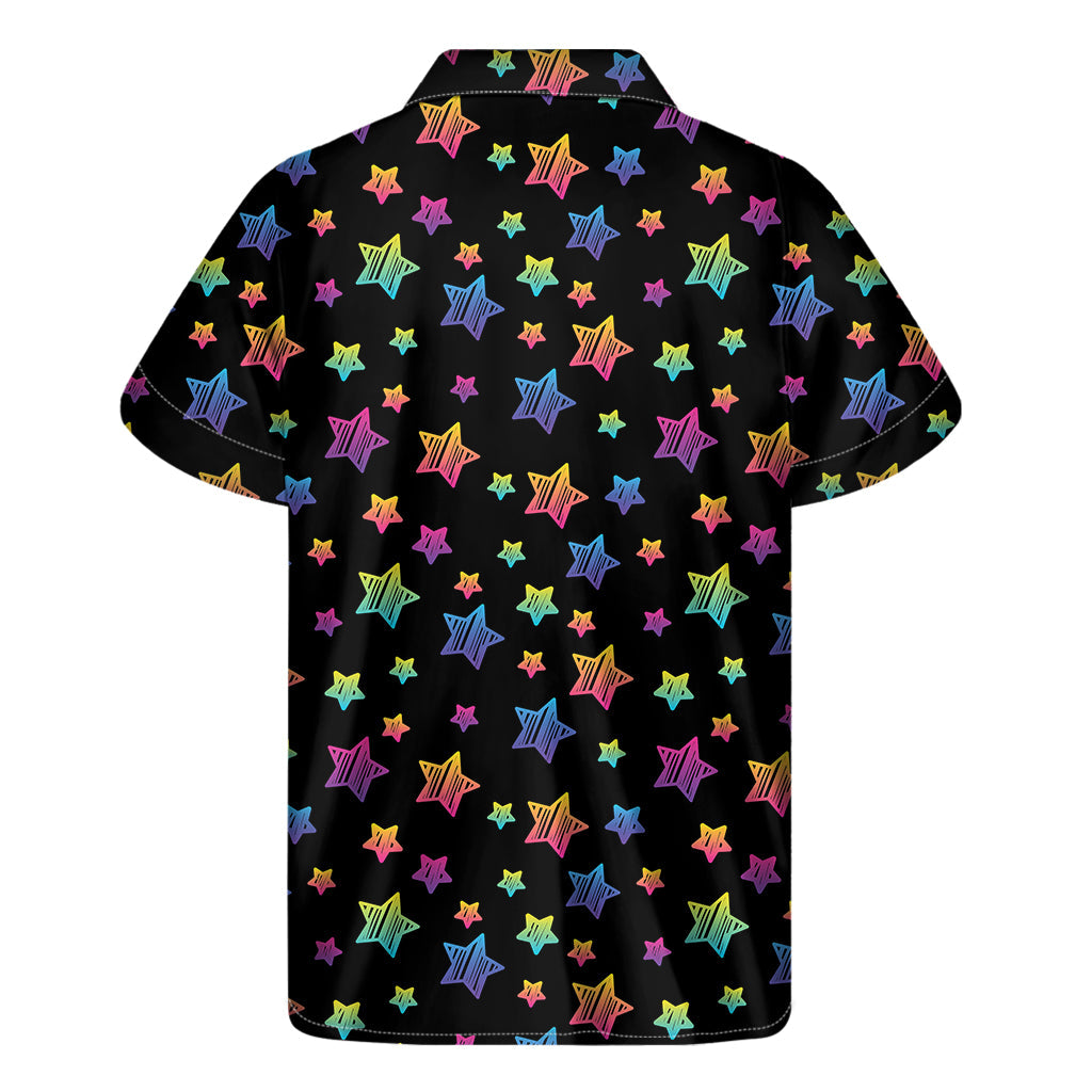 Rainbow Stars Hawaiian Short Sleeve Shirt - 2