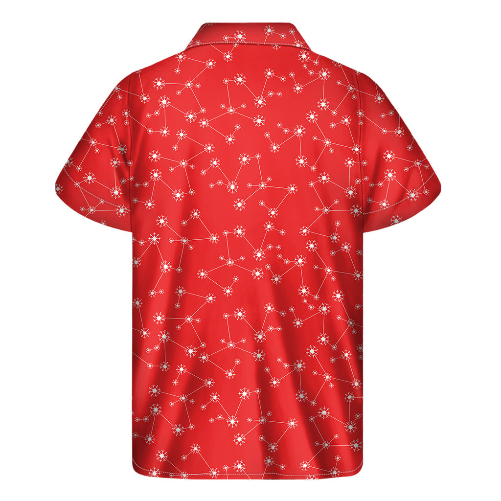 Hawaiian Snowflake Print Short Sleeve Shirt - 2
