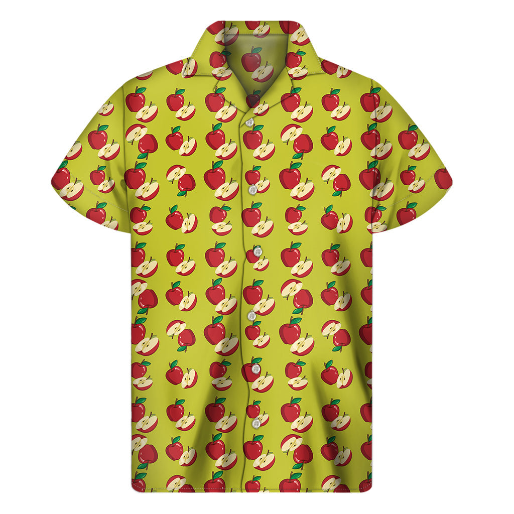 Red Apple Hawaiian Aloha Shirt for Men - 1