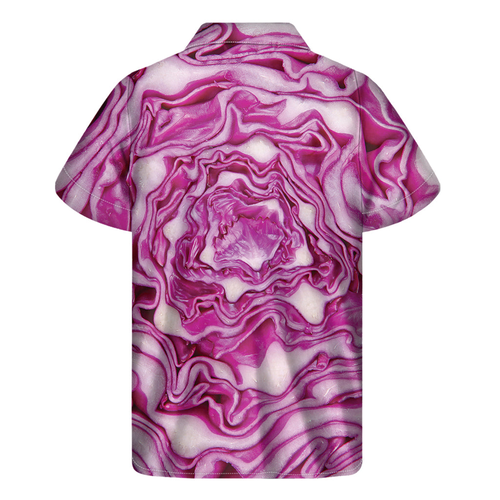 Red Cabbage Print Hawaiian Shirt - Embrace the Aloha Spirit in Style! - 2