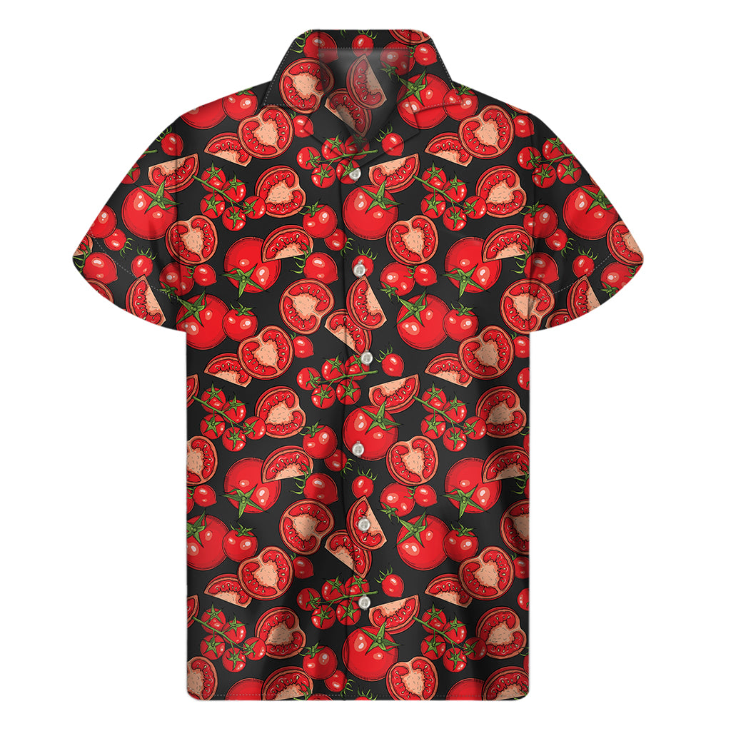 Red Ripe Tomatoes Hawaiian Short Sleeve Shirt - 1