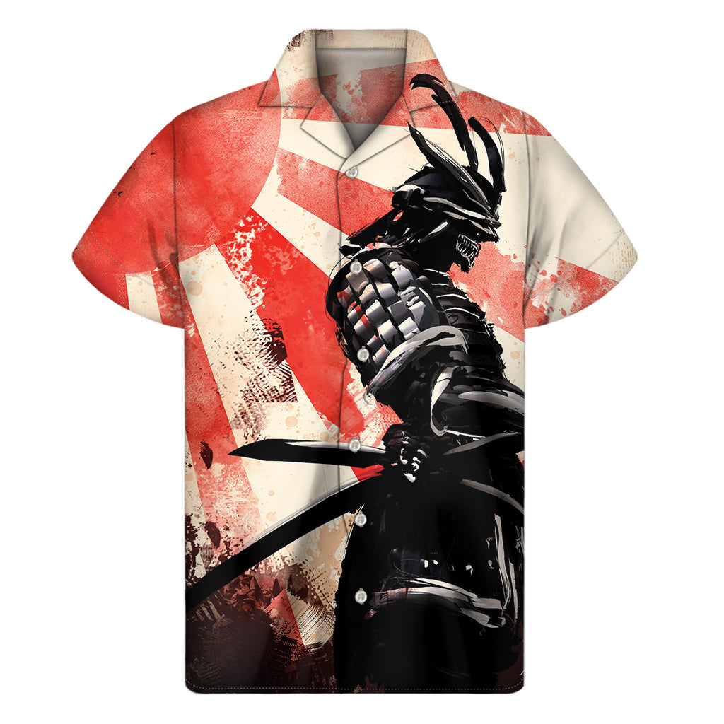 Rising Sun Samurai Hawaiian Shirt: Embrace Island Style - 1