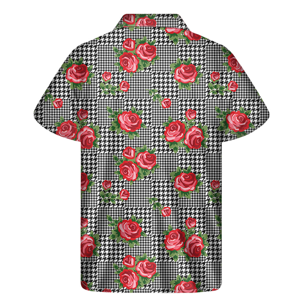 Red Roses Hawaiian Print Short Sleeve Shirt - 2