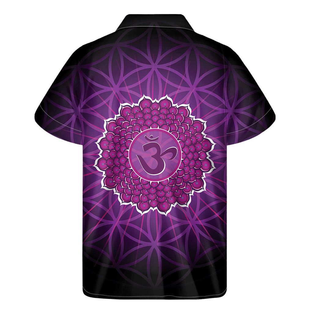 Island Vibes: Sahasrara Chakra Hawaiian Short Sleeve Shirt - 2