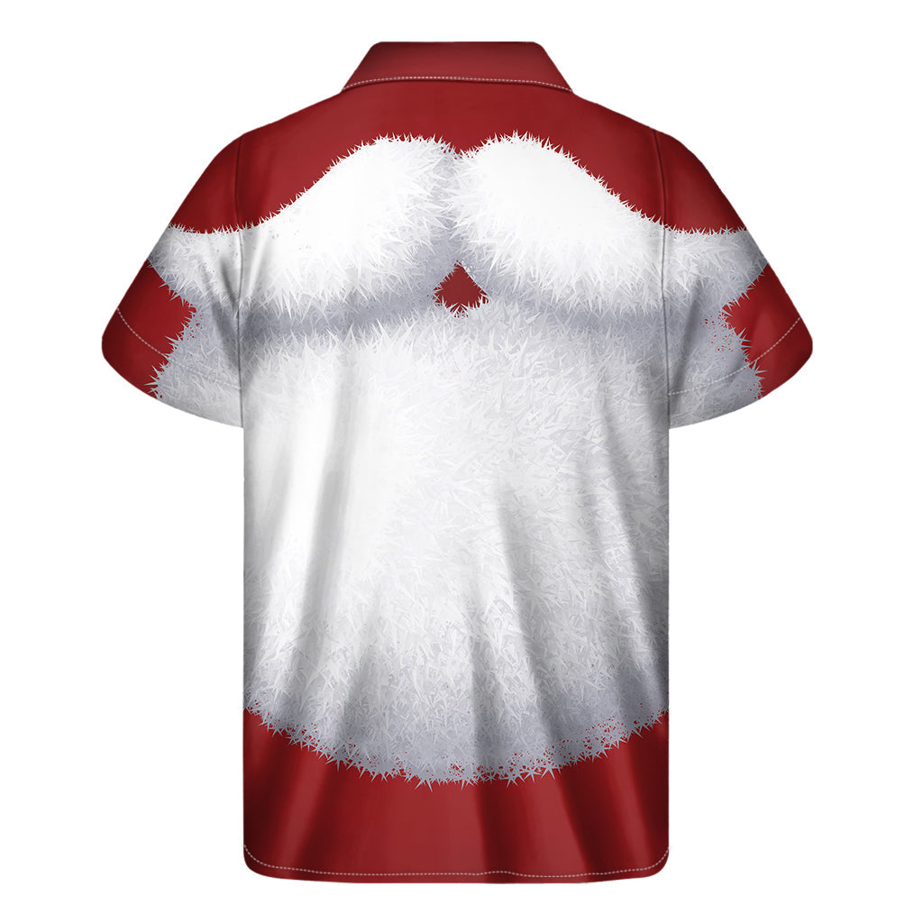 Hawaiian Santa Claus Beard Print Short Sleeve Shirt - 2