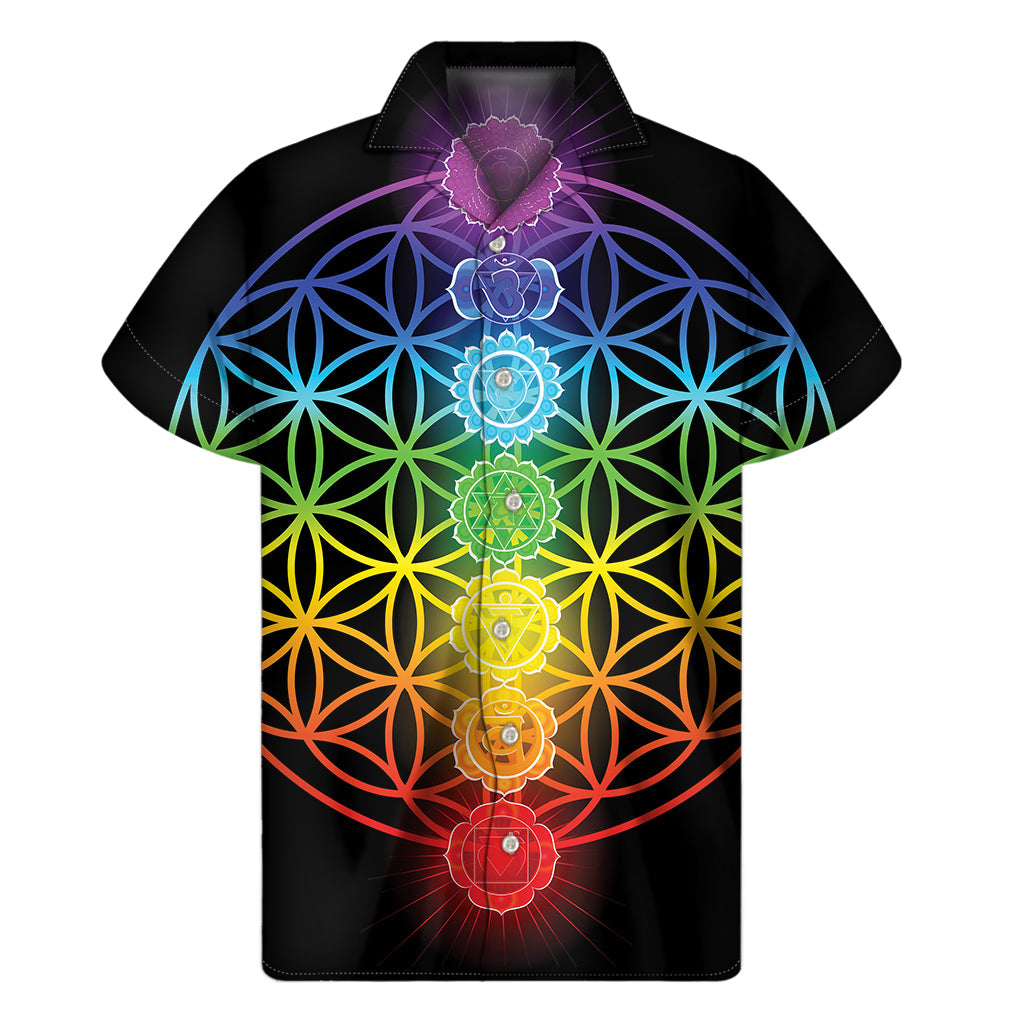 Seven Chakras Floral Hawaiian Shirt - 1