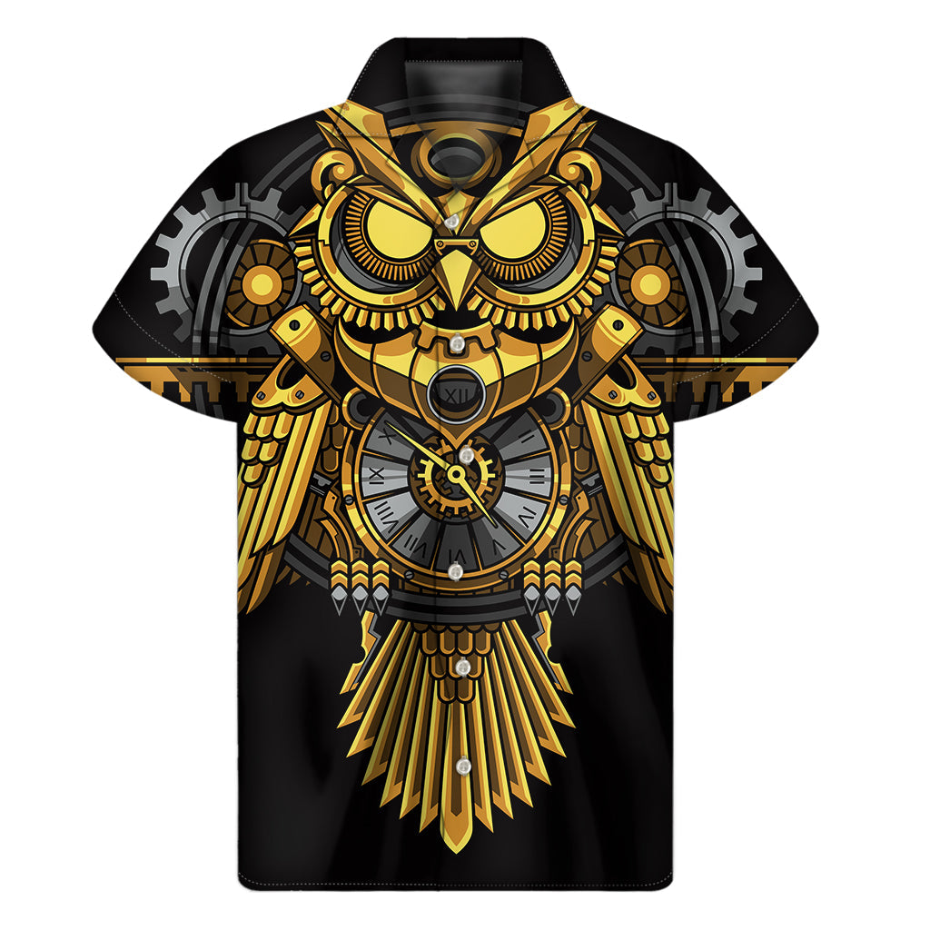 Steampunk Owl Hawaiian Shirt: Embrace the Island Vibes in Style - 1