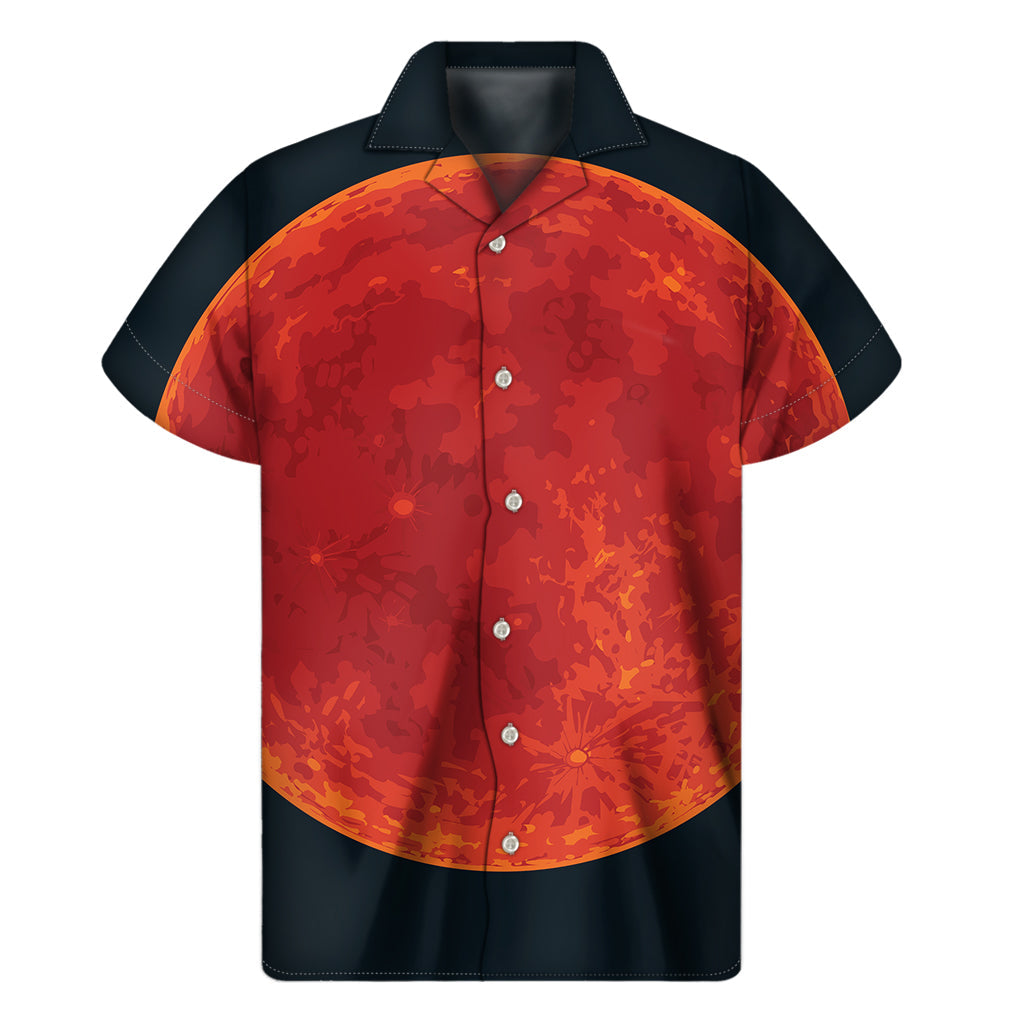 Super Blood Moon Hawaiian Print Short Sleeve Shirt - 1