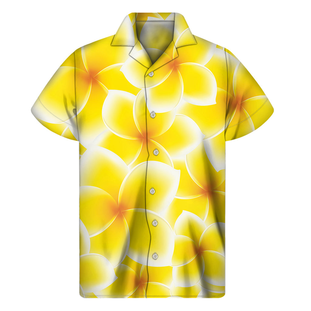 Sunny Stylin' with the Yellow Frangipani Hawaiian Short Sleeve Shirt - 1